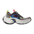 Balenciaga Chunky Mixed-Material Sneaker — Multicolor