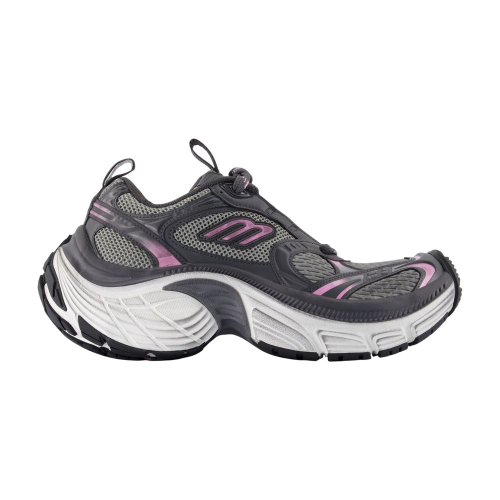 Balenciaga Chunky Running-Inspired Sneaker — Gray