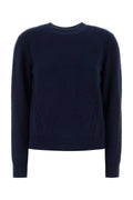 Jil Sander Cashmere with Open Back Sweater — Navy