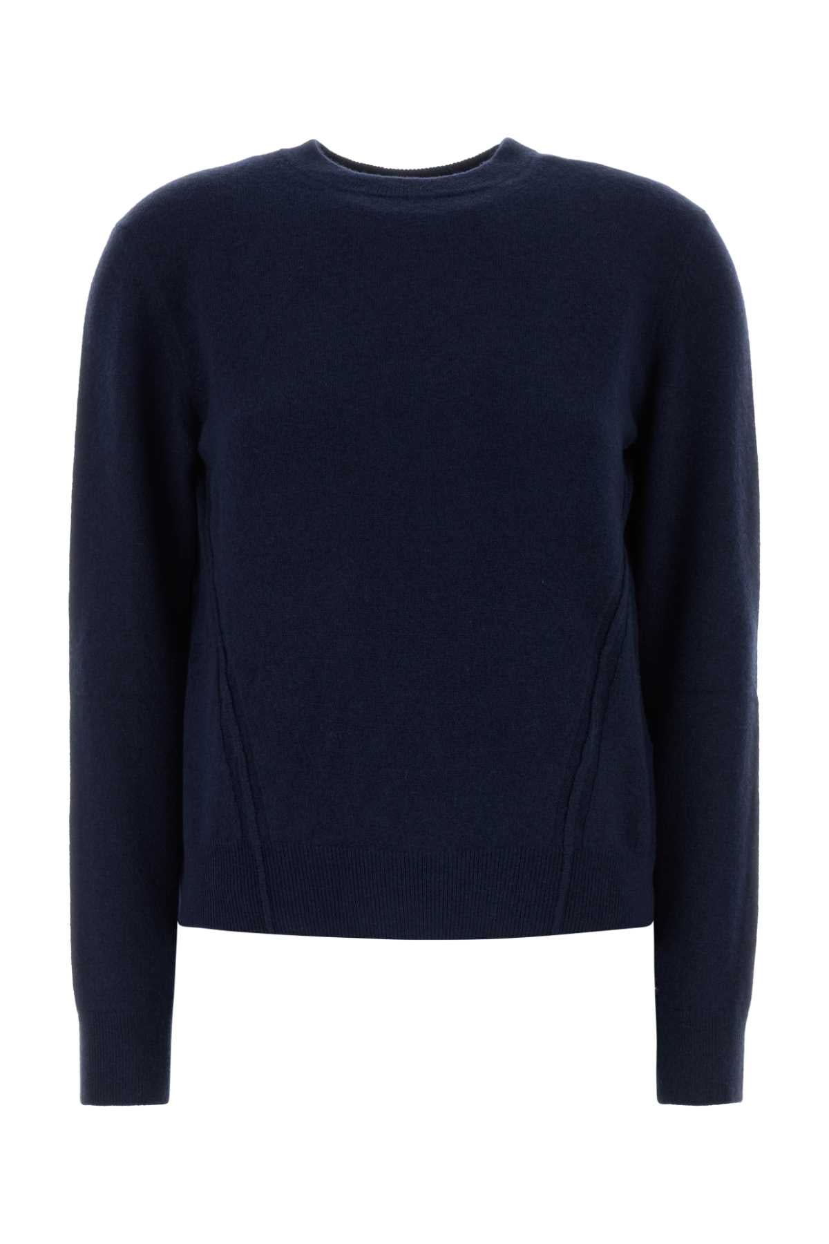 Jil Sander Cashmere with Open Back Sweater — Navy