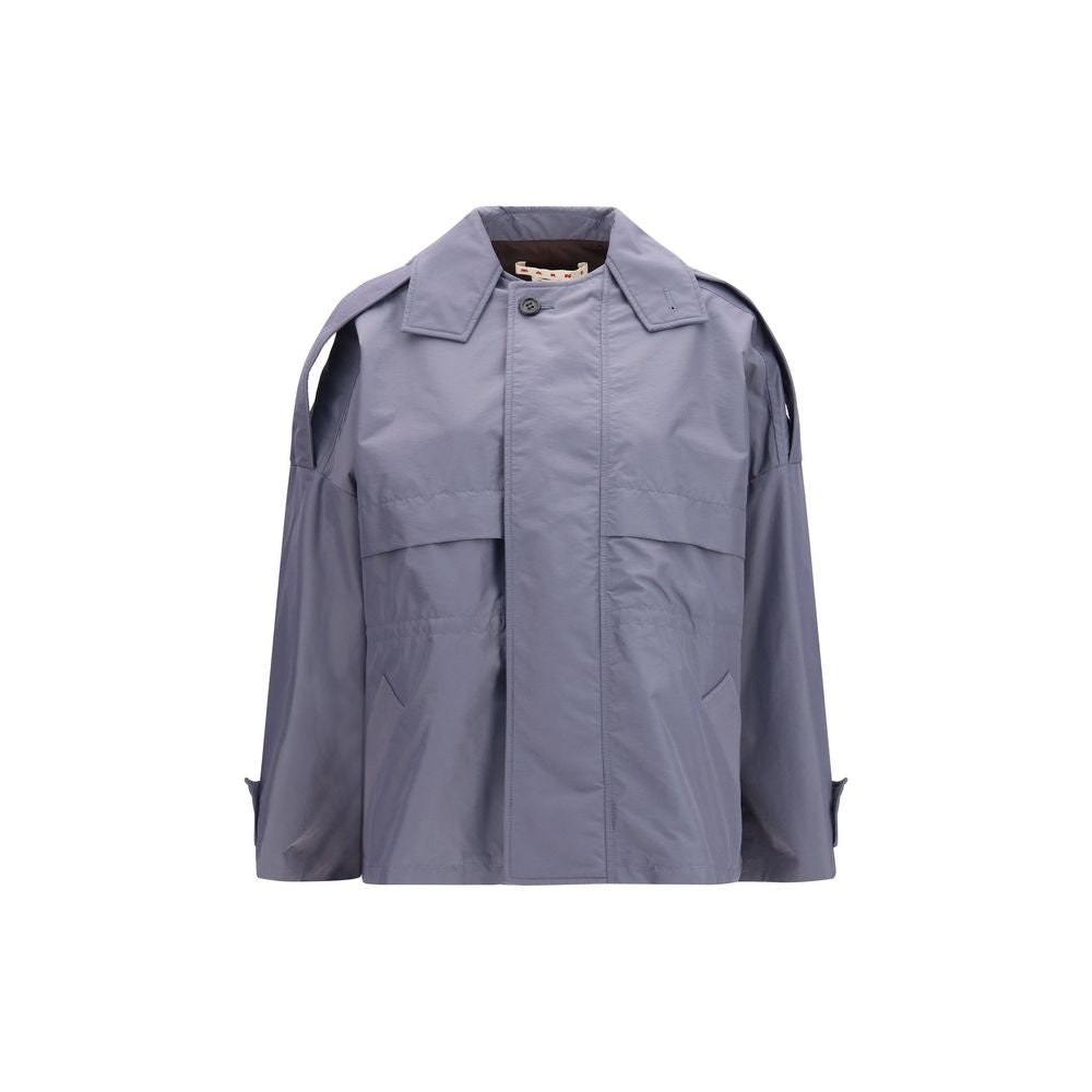 Marni Water-Repellent Nylon-Blend Jacket — Gray