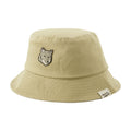 Maison Kitsune MM06114WW0096 Fox-Head Embroidered Bucket Hat — Beige