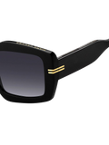 Marc Jacobs MJ Oversize Square Acetate Sunglasses — Black