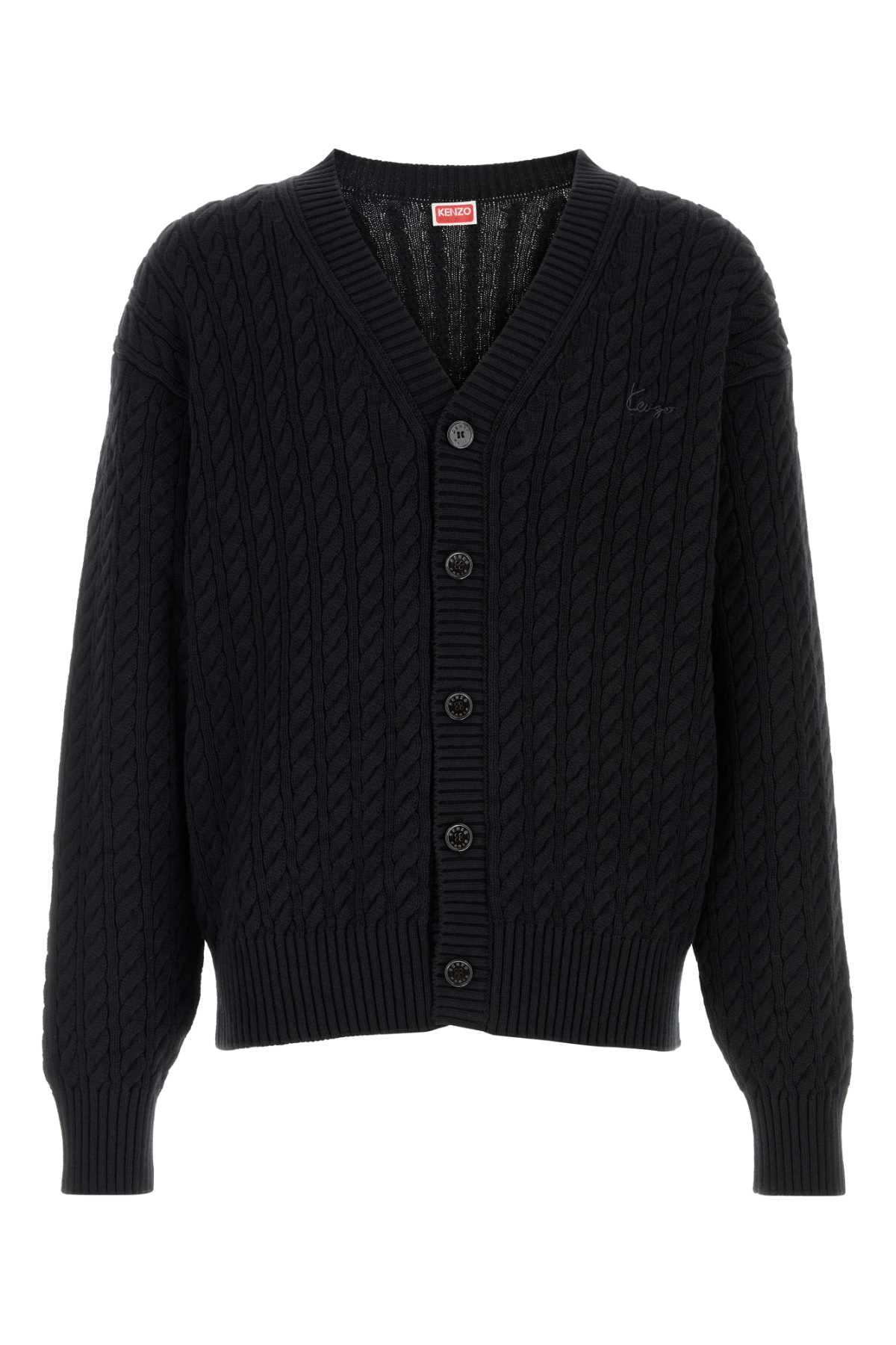 Kenzo Signature Cardigan — Black