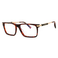 Chopard VCH36409AT Rectangle Full Rim Tortoiseshell Eyeglasses — Brown
