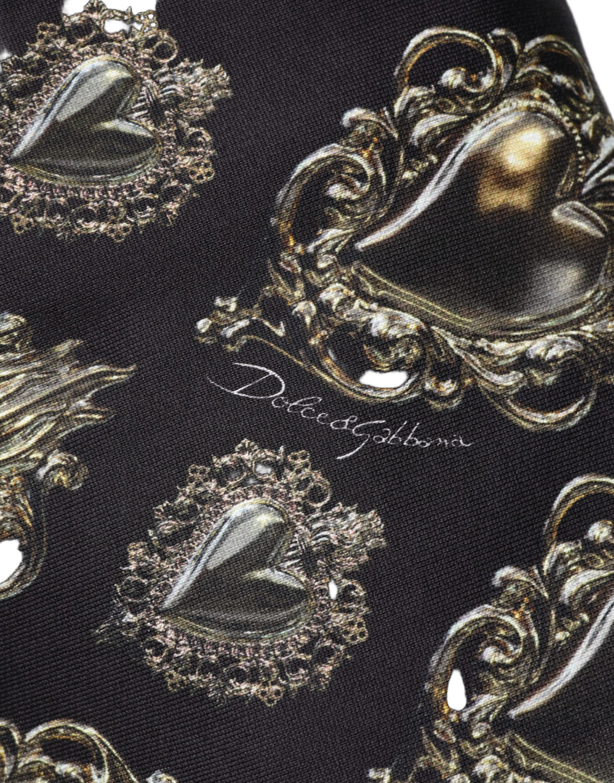 Dolce & Gabbana Sacred Heart Print Sweatshirt — Black