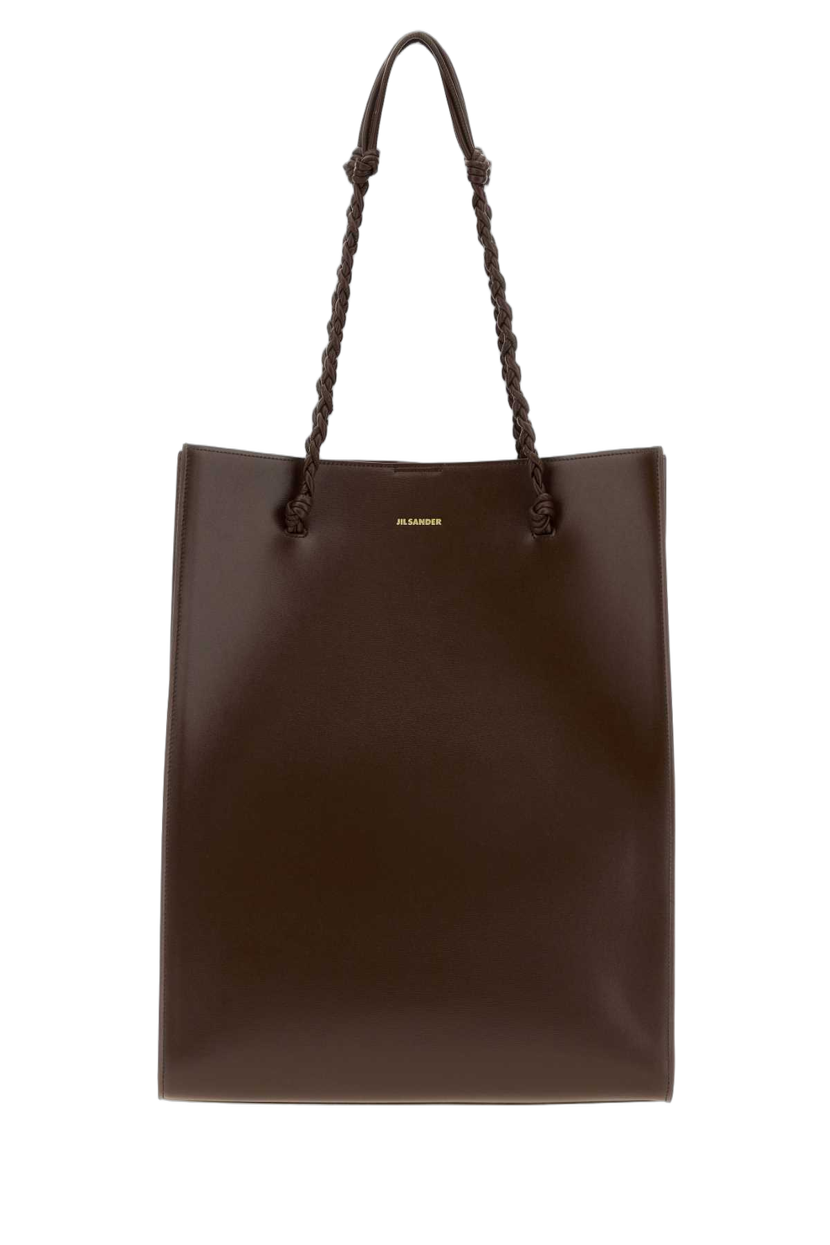 Jil Sander Leather Tote Tote Bag — Brown