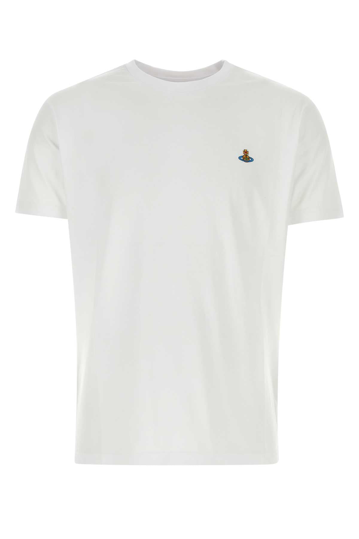 Vivienne Westwood Embroidered Orb Logo T-Shirt — White