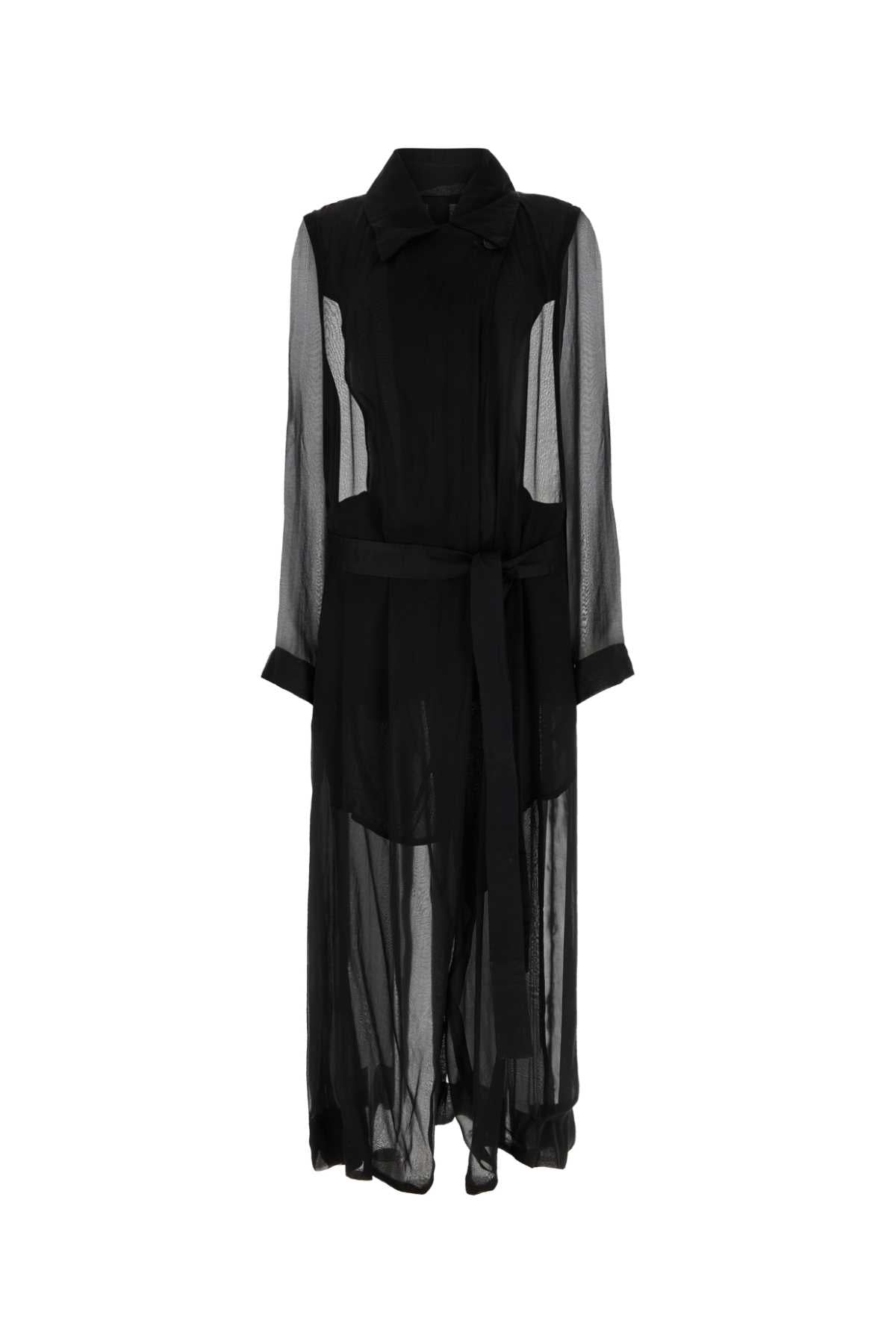 Ann Demeulemeester Trench Coat — Black