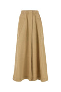Italist Viscose Silk Skirt — Camel