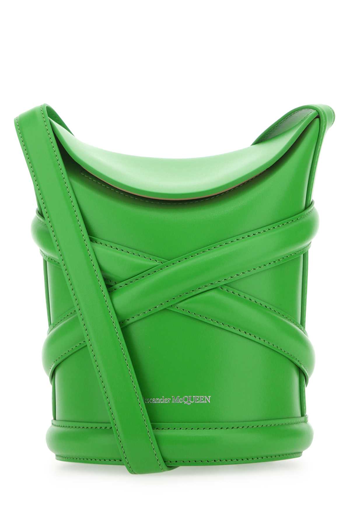 Alexander McQueen Leather Bucket Bucket Bag — Green