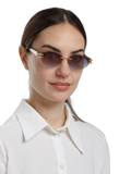 Ana Hickmann AH3360 Rimless Metal Sunglasses — Gold
