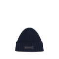 Dolce & Gabbana DOGX64KTJGMLKB0665BB Ribbed Wool Beanie — Navy