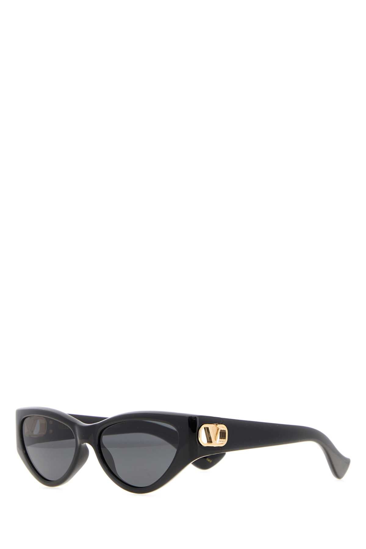 Valentino Garavani SUNGLASS Acetate Cat-Eye Sunglasses — Black