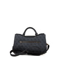 Guess Logo-Jacquard Polyurethane Shoulder Bag — Gray