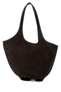 The Attico Scoop Shoulder Bag — Brown