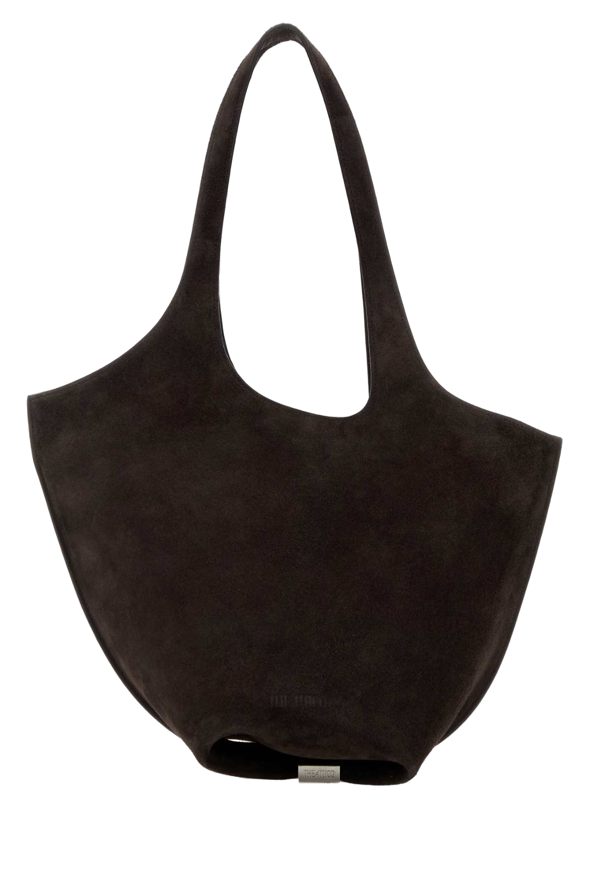 The Attico Scoop Shoulder Bag — Brown