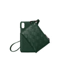 Bottega Veneta Quilted Leather Pouch — Green