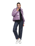 Pinko Quilted Puffer Down Jacket — Purple
