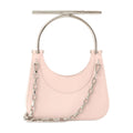 Alexander McQueen Chain-Accented Lambskin Mini Bag — Pink