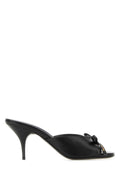 Miu Miu Nappa Leather Mule — Black