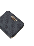 Guess Logo Embossed Wallet — Gray