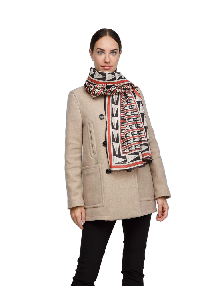 Lanvin Wool Scarf — Red