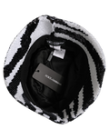 Dolce & Gabbana HAT10064 Zebra Sequin Bucket Hat — Black