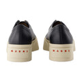 Marni Laced Leather Sneaker — Black