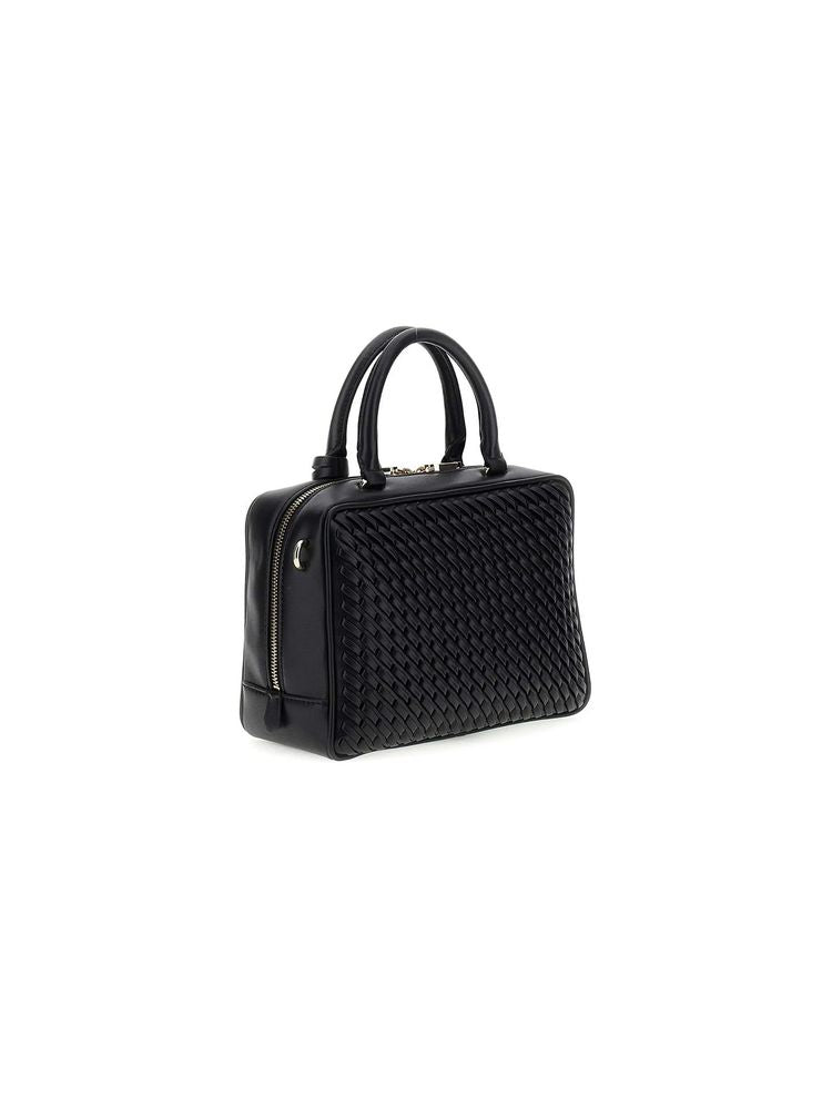 Guess Kora Box Top Handle Bag — Black