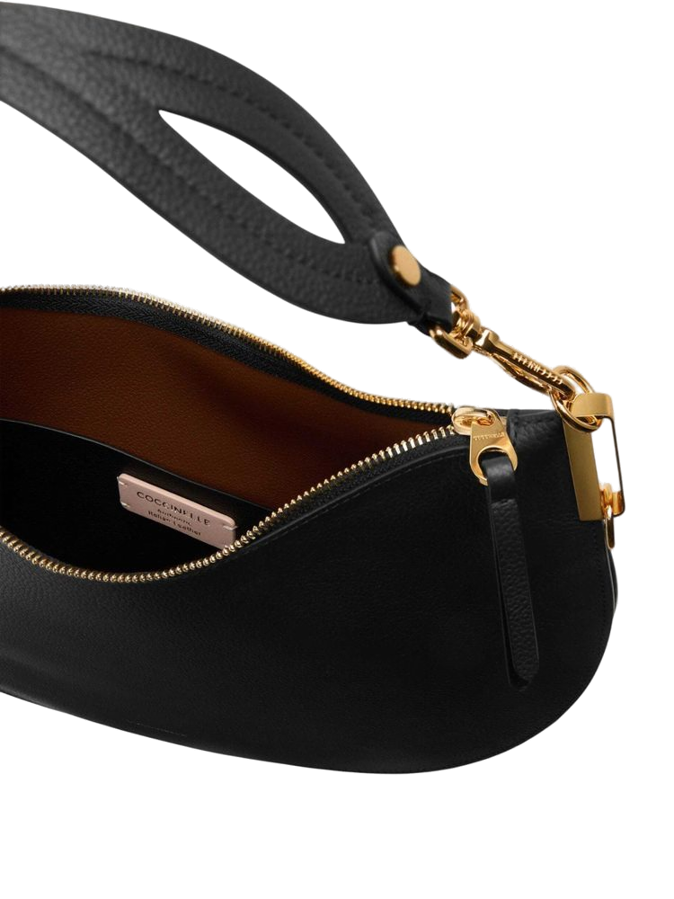 Coccinelle Sunup Shoulder Bag — Black