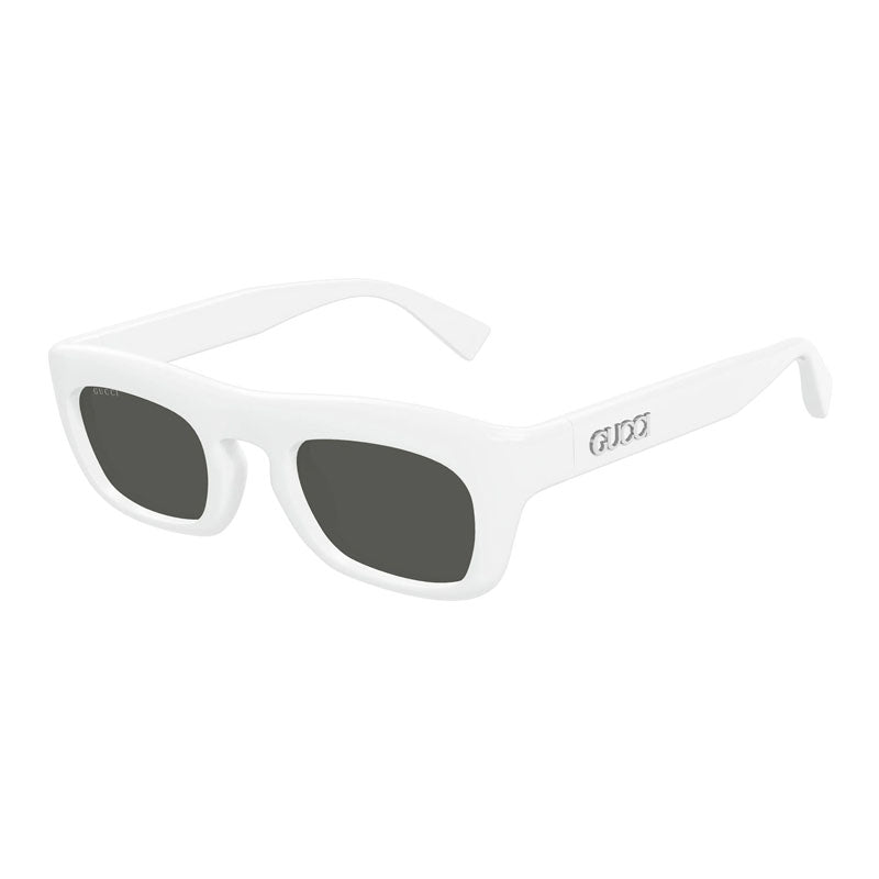 Gucci GG1777S004 Thick-Frame Acetate Sunglasses — White