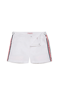 Orlebar Brown Stripe-Tape Shorts — White