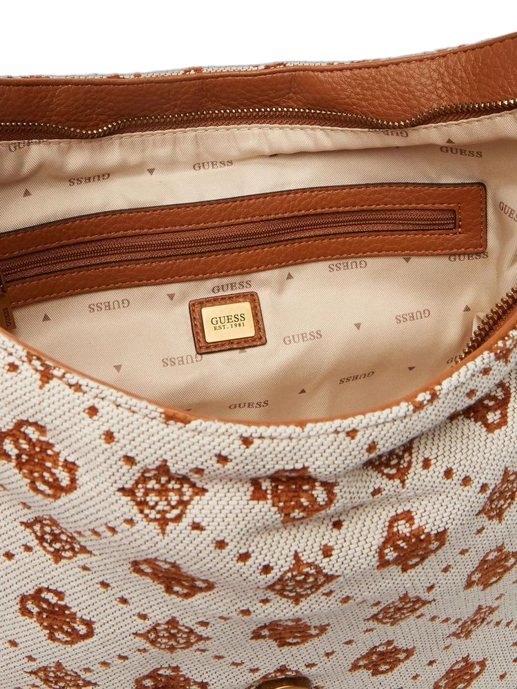 Guess Camden Shoulder Bag — Cognac