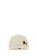 Burberry A:MH Tufted EKD Cotton Baseball Cap — White