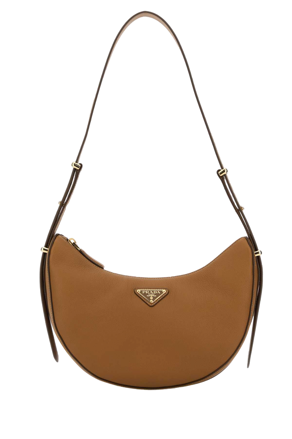 Prada Caramel Leather Shoulder Bag — Brown
