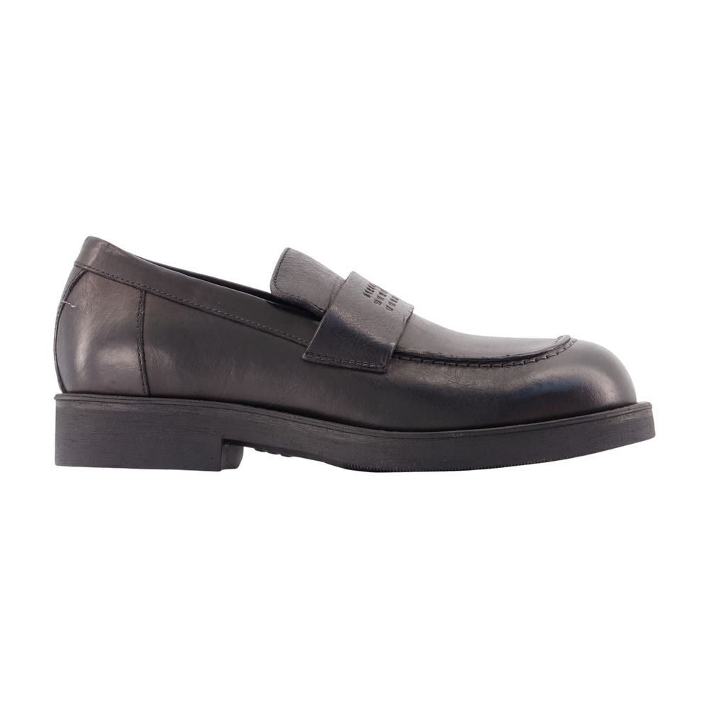 MM6 Maison Margiela Leather Loafer — Black