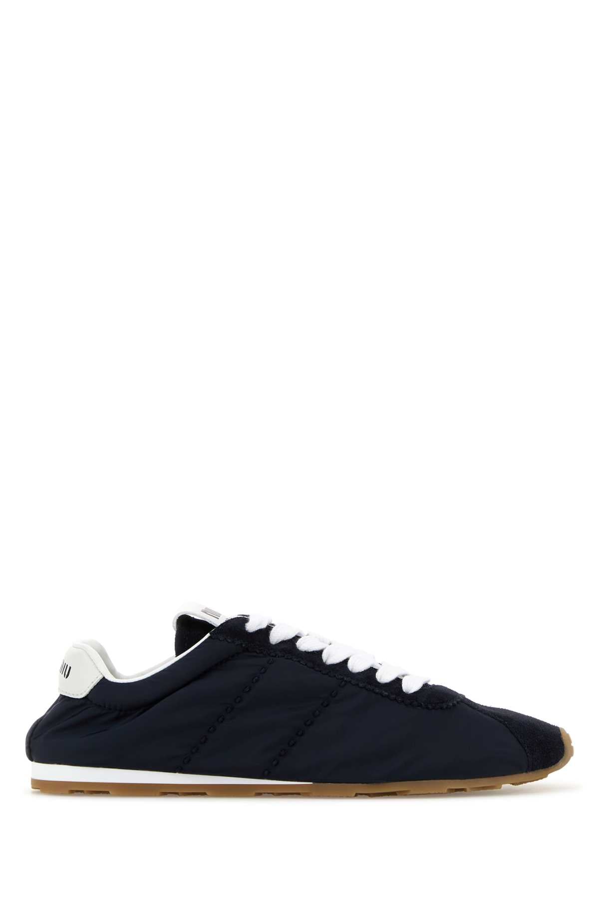 Miu Miu Plume Sneakers — Navy
