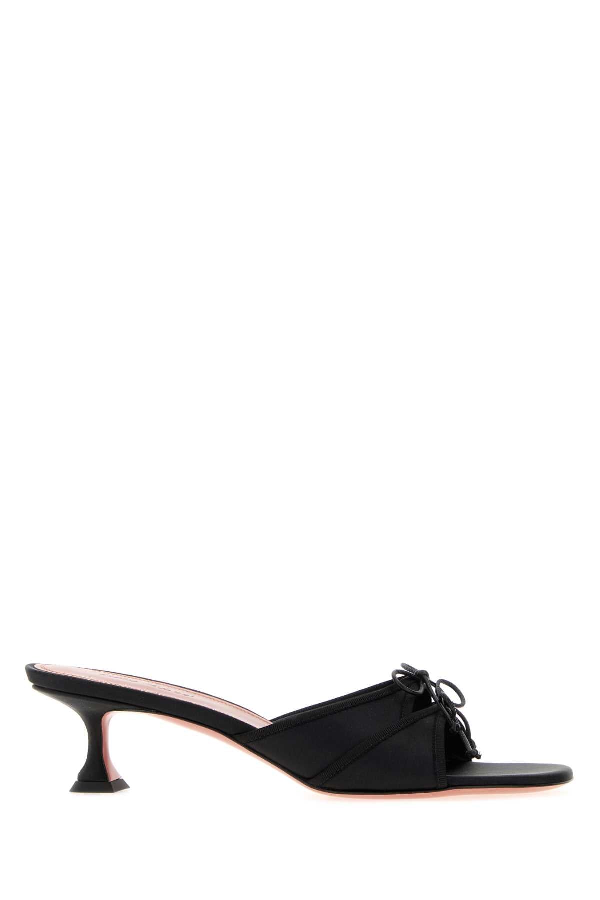 Amina Muaddi Eleonora Mule — Black