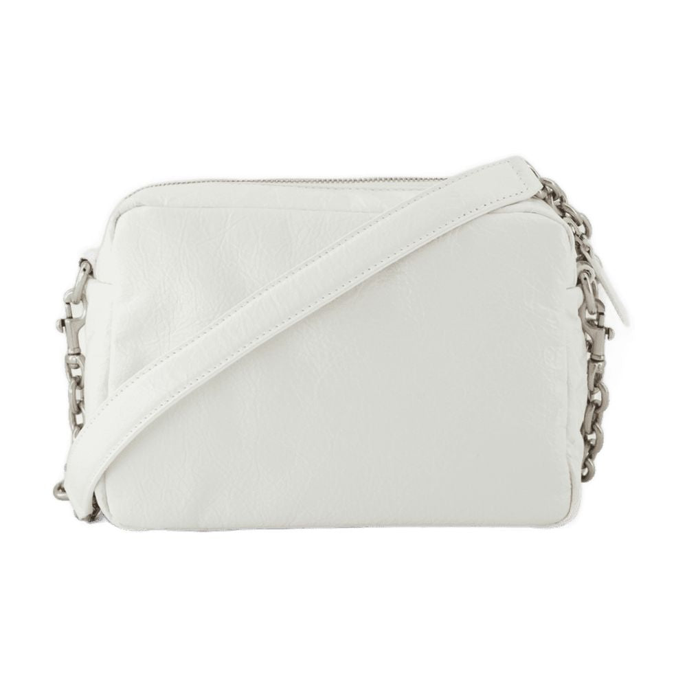 Balenciaga Monaco Camera Xs Shoulder Bag — White