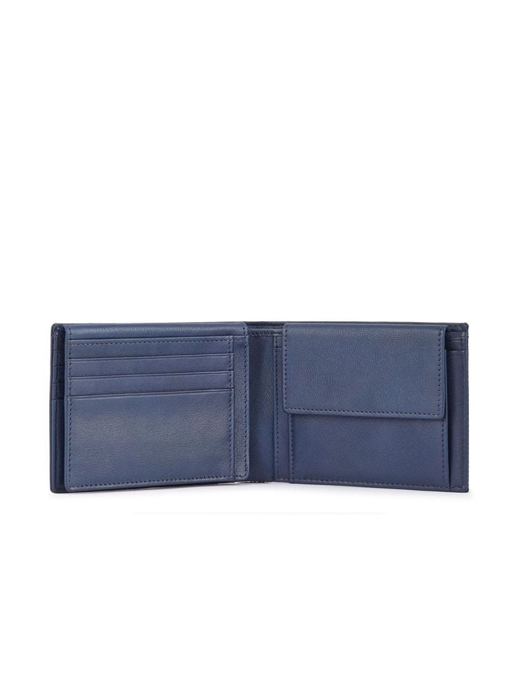 Piquadro Recycled Polyester Wallet — Blue