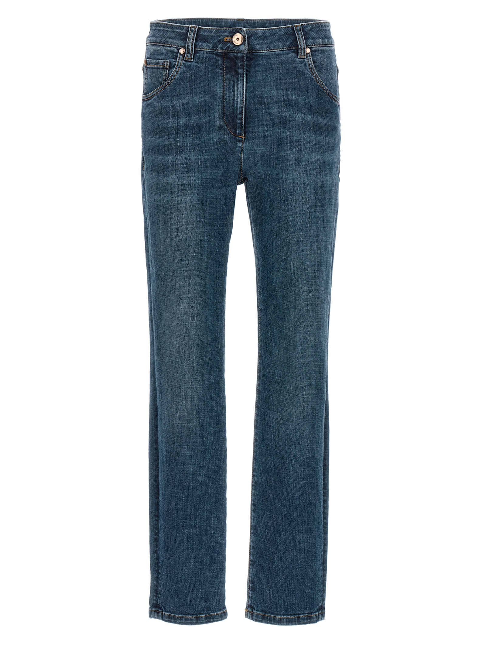 Brunello Cucinelli Stretch Cotton Jeans — Blue