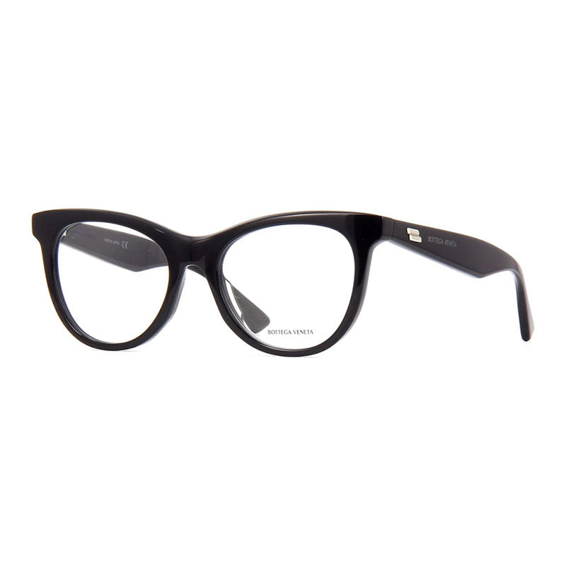 Bottega Veneta BV1064O001 Cat-Eye Acetate Eyeglasses — Black