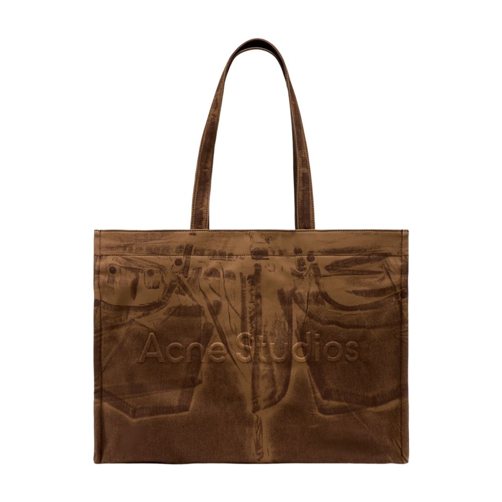Acne Studios Cotton Tote Bag — Brown