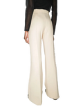 Ferragamo High-Waist Flared Trousers — Beige