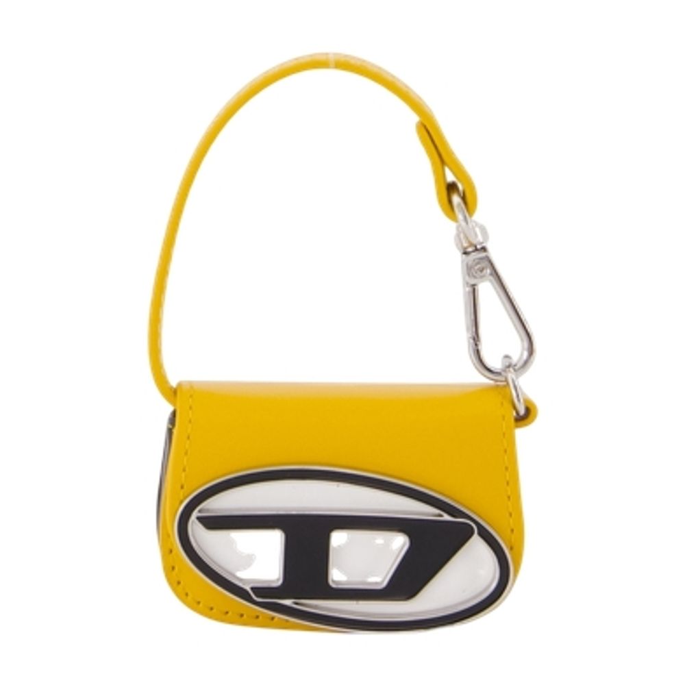 Diesel Logo-Patch Leather Mini Bag — Yellow