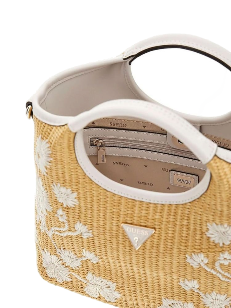 Guess Top Handle Bag — Natural