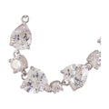 Self-Portrait Crystal Droplet Bracelet — Silver