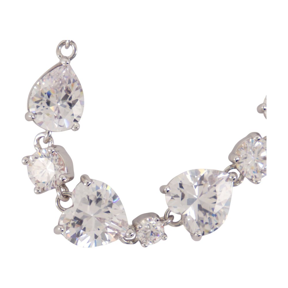 Self-Portrait Crystal Droplet Bracelet — Silver