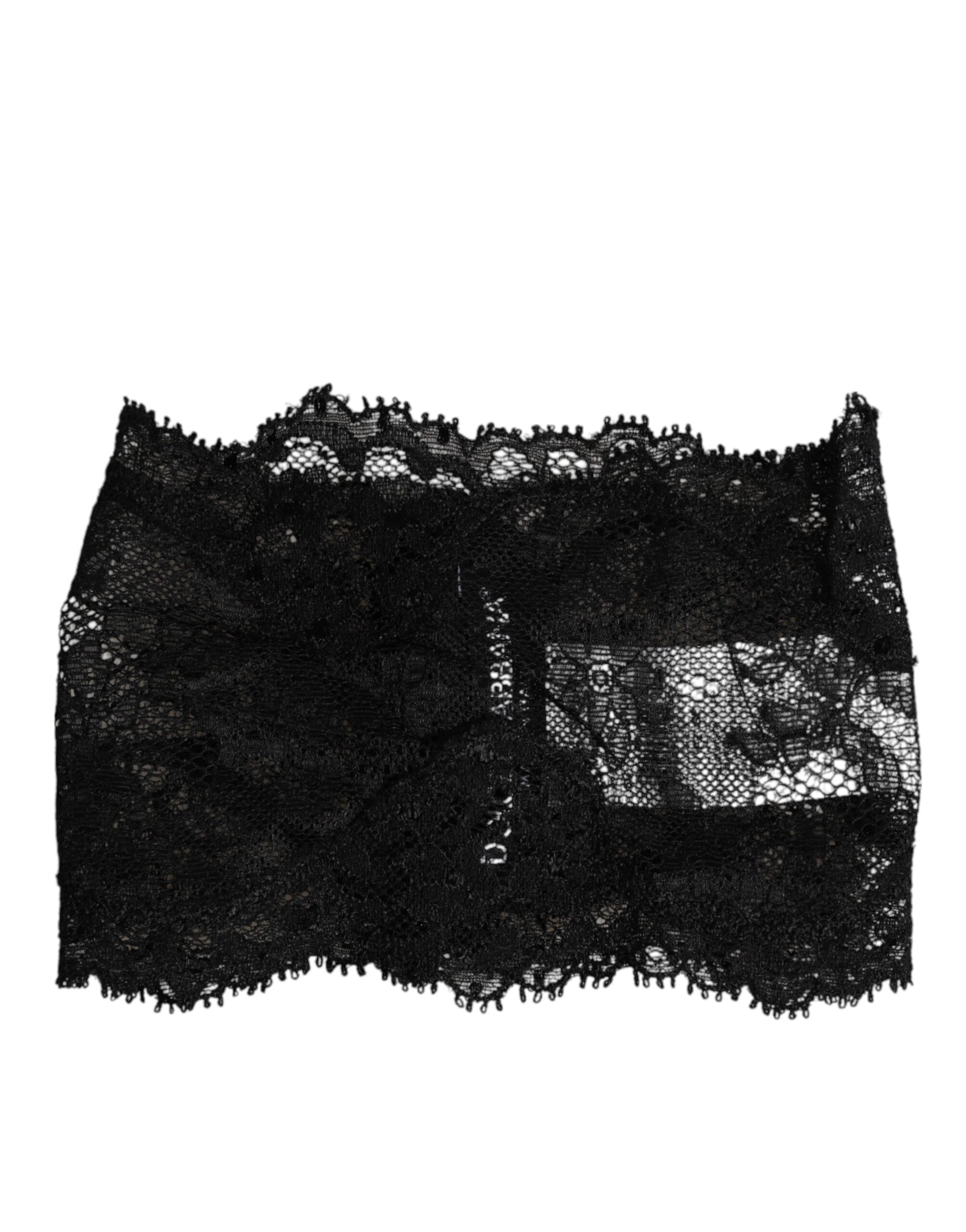 Dolce & Gabbana Lace Scarf — Black